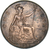 1922 Penny - George V British Bronze Coin - Very Nice