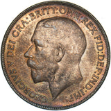 1922 Penny - George V British Bronze Coin - Very Nice