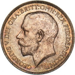 1922 Penny - George V British Bronze Coin - Very Nice