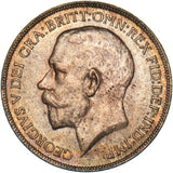 1922 Penny - George V British Bronze Coin - Very Nice