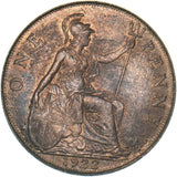 1922 Penny - George V British Bronze Coin - Very Nice