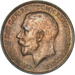 1922 Penny - George V British Bronze Coin - Very Nice