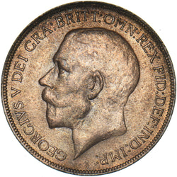 1922 Penny - George V British Bronze Coin - Very Nice