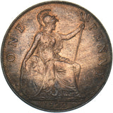 1922 Penny - George V British Bronze Coin - Very Nice