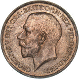 1922 Penny - George V British Bronze Coin - Very Nice