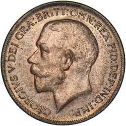 1922 Penny - George V British Bronze Coin - Very Nice