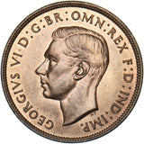 1937 Penny - George VI British Bronze Coin - Superb