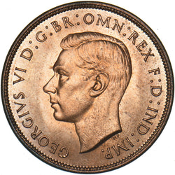 1937 Penny - George VI British Bronze Coin - Superb