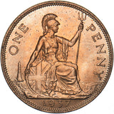 1937 Penny - George VI British Bronze Coin - Superb