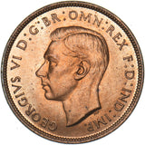 1937 Penny - George VI British Bronze Coin - Superb