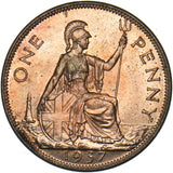 1937 Penny - George VI British Bronze Coin - Superb
