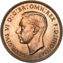 1937 Penny - George VI British Bronze Coin - Superb