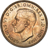 1938 Penny - George VI British Bronze Coin - Superb