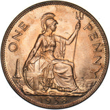 1938 Penny - George VI British Bronze Coin - Superb