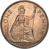 1938 Penny - George VI British Bronze Coin - Superb