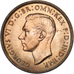 1938 Penny - George VI British Bronze Coin - Superb