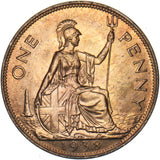 1938 Penny - George VI British Bronze Coin - Superb