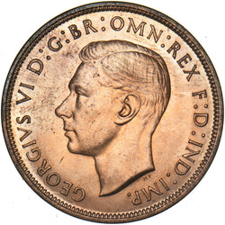 1938 Penny - George VI British Bronze Coin - Superb