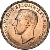 1938 Penny - George VI British Bronze Coin - Superb