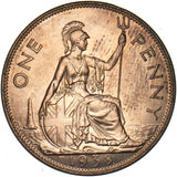 1938 Penny - George VI British Bronze Coin - Superb