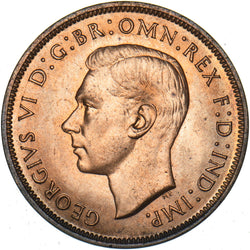 1939 Penny - George VI British Bronze Coin - Superb