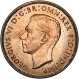 1939 Penny - George VI British Bronze Coin - Superb