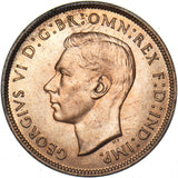 1939 Penny - George VI British Bronze Coin - Superb