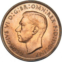 1939 Penny - George VI British Bronze Coin - Superb