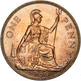 1939 Penny - George VI British Bronze Coin - Superb