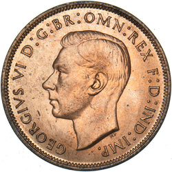 1939 Penny - George VI British Bronze Coin - Superb