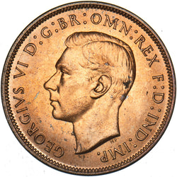 1939 Penny - George VI British Bronze Coin - Superb