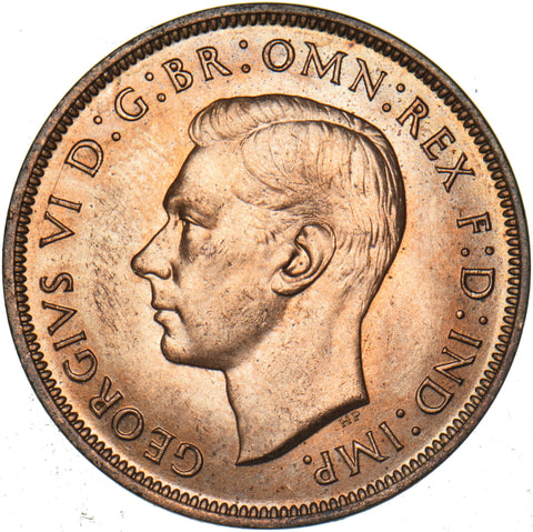 1939 Penny - George VI British Bronze Coin - Superb