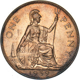 1939 Penny - George VI British Bronze Coin - Superb