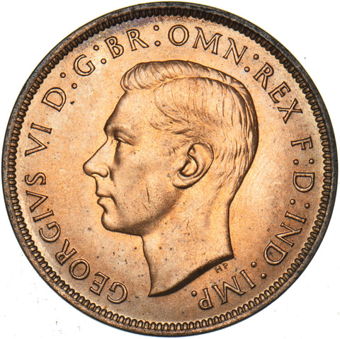 1939 Penny - George VI British Bronze Coin - Superb