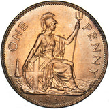 1939 Penny - George VI British Bronze Coin - Superb