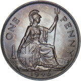 1946 Penny - George VI British Bronze Coin - Superb