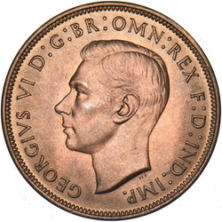 1947 Penny - George VI British Bronze Coin - Superb