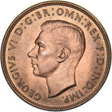 1947 Penny - George VI British Bronze Coin - Superb
