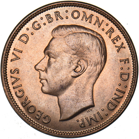 1948 Penny - George VI British Bronze Coin - Superb