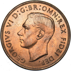 1949 Penny - George VI British Bronze Coin - Superb