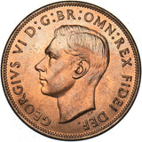 1949 Penny - George VI British Bronze Coin - Superb