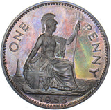 1953 Proof Penny - Elizabeth II British Bronze Coin - Superb