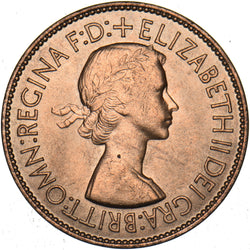 1953 Penny - Elizabeth II British Bronze Coin - Superb