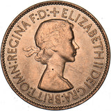 1953 Penny - Elizabeth II British Bronze Coin - Superb