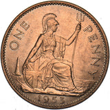 1953 Penny - Elizabeth II British Bronze Coin - Superb