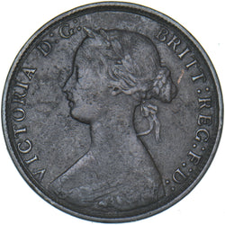 1870 Halfpenny - Victoria British Bronze Coin