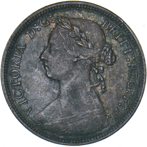 1887 Halfpenny - Victoria British Bronze Coin