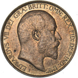 1902 Halfpenny - Edward VII British Bronze Coin - Superb