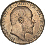 1902 Halfpenny - Edward VII British Bronze Coin - Superb