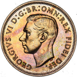 1950 Proof Halfpenny - George VI British Bronze Coin - Superb